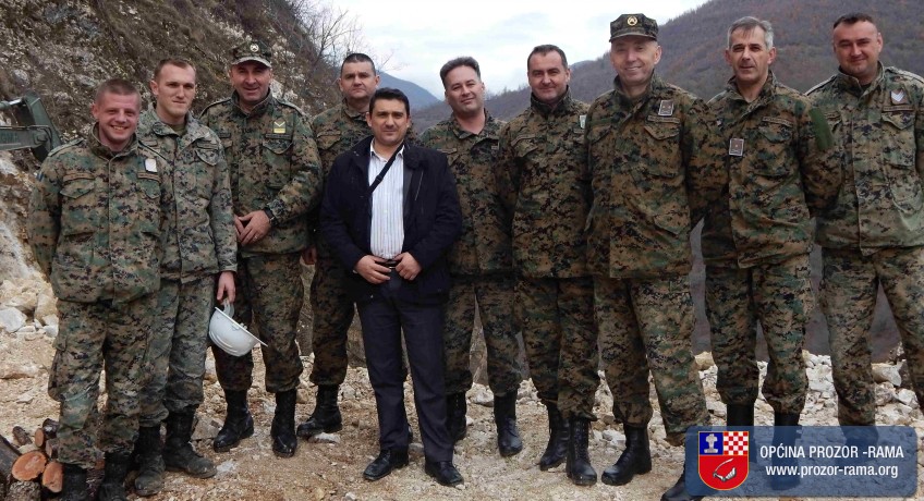 Predstavnici Oružnih snaga BiH u posjeti općini Prozor-Rama